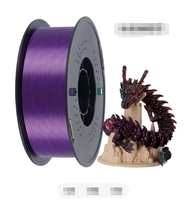 Filament PLA Kingroon 1,75 mm, matériau d'impression 3D, esthétique robuste, décorations de jouets, vert-violet-cuivre, 1 kg, 190-230°C