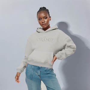 <span class=keywords><strong>Felpa</strong></span> con Cappuccio Oversize da <span class=keywords><strong>Donna</strong></span> con Stampa a Rilievo Marchio Trendy Hip-Hop Stile Europeo e Americano per Primavera e Autunno - Product Image 2