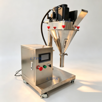 Machine de remplissage semi-automatique à vis sans fin LT-690 pour poudres (café, lait, farine, épices, assaisonnements, cosmétiques) avec écran tactile