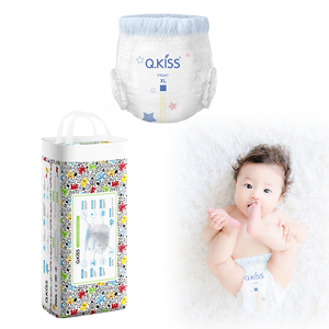 Pañales Desechables Q-kiss Personalizados con Etiqueta Privada, Sin Costo de Molde, Muestra Gratuita, Pañales para Mamá, Pañales para Bebé, Tela No Tejida, Protección 3D Contra Fugas - Product Image 1