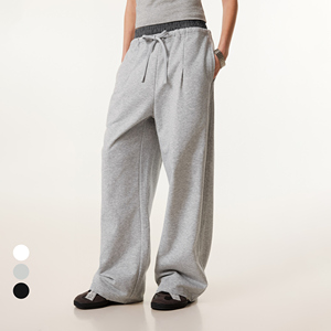 Pantalones de chándal multibolsillo de algodón y poliéster holgados informales para hombre, pantalones de jogging de pierna ancha con cordón en la cintura para Tallas grandes - Product Image 1