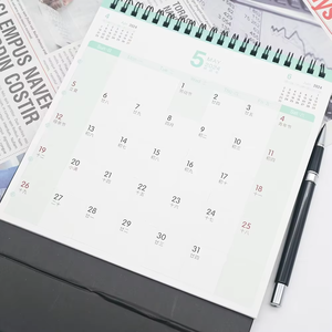 Calendario de Escritorio Decorativo con Grabado Láser, Calendario Perpetuo de Metal y Aluminio Personalizado con Logotipo Moderno - Product Image 1