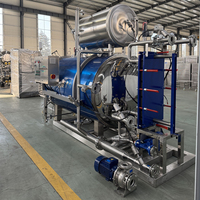 Nouvelle machine automatique horizontale de pré-cuisson du thon, stérilisateur à autoclave pour aliments en conserve