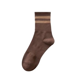Vente en gros de <span class=keywords><strong>chaussettes</strong></span> rayées confortables en coton doux pour femmes - Product Image 4
