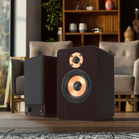 Moniteurs de studio HiFi professionnels 2.0 canaux avec alimentation, enceintes bibliothèque en bois avec DSP 3D, système de cinéma maison OEM/ODM