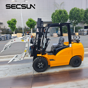 Forklift LPG 2 Ton 2.5 Ton 3 Ton Bersertifikat CE ISO untuk Bahan Bakar LP Bensin Propana dengan Penjepit Gulungan - Product Image 3