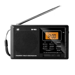 Receptor de estação de rádio FM por atacado de fábrica, transmissão digital, mini design estéreo de bolso pequeno, rádio portátil AM FM para eventos