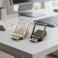 Flash Drive USB Tipe C Mini Tipe C grosir murah 2.0 stik memori 2 dalam 1 USB-C OTG Pendrive Logo kustom untuk smartphone Laptop