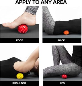 Bola sensorial de puercoespín Multicolor, bolas de masaje puntiagudas, accesorios de Yoga Pilates para fascitis Plantar, dolor de espalda y hombro - Product Image 6