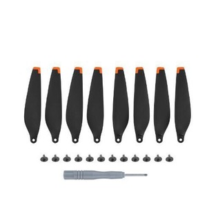 8 pales d'hélice légères pour <span class=keywords><strong>mini</strong></span>-drone 2/<span class=keywords><strong>3</strong></span>/4K, pièces de rechange en plastique et TPU - Product Image 1