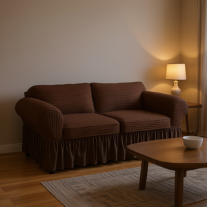 Juego de Fundas para Sofá Elleine, 3 Piezas, Elásticas y Ajustables, Color Sólido, Lavables a Máquina, Estilo Clásico - Product Image 2