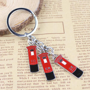 UK London <span class=keywords><strong>Telephone</strong></span> Box Boîte aux lettres de bus à deux étages Petite étiquette Porte-clés/Porte-clés Exportation UK Souvenirs - Product Image 5