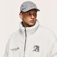 QUICKSHOW STOCK velours côtelé réversible velours arctique extérieur veste gazon broderie hiver chaud épais manteau veste