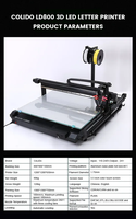 Cetak-Rite CoLiDo LD800 3D LED huruf imprimano printer untuk iklan Industri