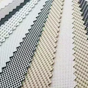 Polyester + PVC açıklık 1% 3% 5% güneş ekran gölge kumaş rulo güneş kremi kör kumaş