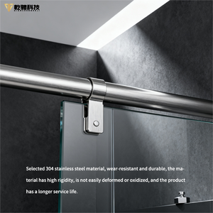 <span class=keywords><strong>Barre</strong></span> <span class=keywords><strong>de</strong></span> support <span class=keywords><strong>de</strong></span> <span class=keywords><strong>douche</strong></span> robuste en acier inoxydable à angle réglable pour plafond en pente porte en verre anti-dérapant utilisation dans la salle <span class=keywords><strong>de</strong></span> bain - Product Image 2