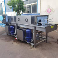 Lavage industriel électrique et à la vapeur plateau palette en plastique légumes viande panier caisse nettoyage Machine laveuse bon prix