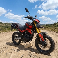 Nouvelle moto tout-terrain 250cc CDI avec roues mécaniques, idéale pour l'aventure, excellent rapport qualité-prix