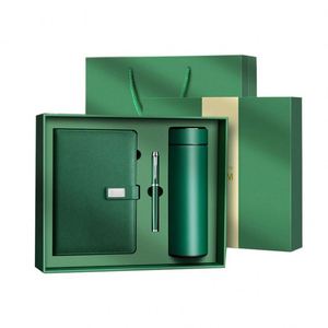 Ensemble d'affaires de luxe personnalisé avec logo sur mesure en acier inoxydable - Carnet, parapluie, coffret cadeau, emballage pour entreprises, vente en gros - Product Image 1
