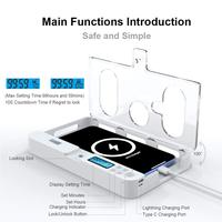 Boîtier de verrouillage portable intelligent avec minuterie de contrôle automatique pour téléphone et tablette