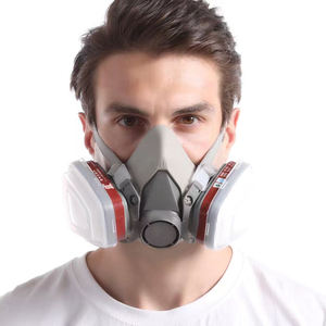 Masker wajah pelindung pernapasan, asap, debu, dan Gas dapat digunakan kembali pabrik grosir OEM - Product Image 1