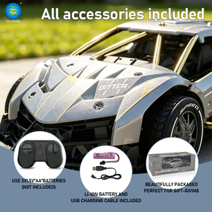 รถแข่งบังคับวิทยุ 1:20 สเกล 2.4G ผลิตจากโลหะผสมแบบหล่อขึ้นรูป 4CH 2WD พร้อมแบตเตอรี่แบบชาร์จ USB สำหรับเด็กผู้ชาย - Product Image 2