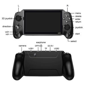 Trẻ Em Món Quà 7.0 Inch HD Màn Hình Âm Nhạc Video Trò Chơi Máy Nghe Nhạc X20 Xách Tay Retro Cầm Tay Video Trò Chơi Giao Diện Điều Khiển Bulit-Trong 3000 Trò Chơi - Product Image 3