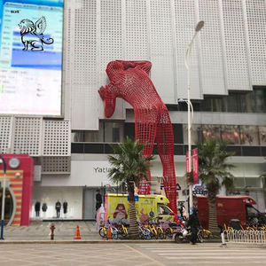 Escultura Urbana de Metal de Hombre Desnudo, Estilo Abstracto Occidental Gigante, Decoración de Acero Inoxidable para Exteriores, Estatua de Busto Masculino, Fuente - Product Image 3