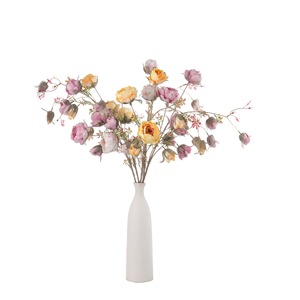 ดอกโบตั๋นประดิษฐ์ CallaFloral 8 หัว สีเหลือง กุหลาบแดง ชมพูอ่อน สำหรับตกแต่งภายใน ทำจากวัสดุโพลีเอสเตอร์ - Product Image 5