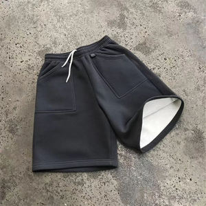 Short de <span class=keywords><strong>vélo</strong></span> pour hommes de haute qualité conception personnalisée poids lourd Baggy course sueurs pantalons courts été <span class=keywords><strong>français</strong></span> éponge solide teint uni - Product Image 2
