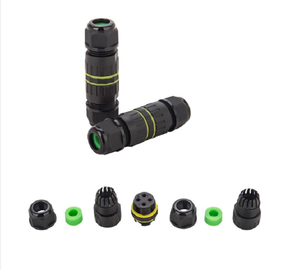 Conector de EW-M16 resistente al agua IP68, resistente al agua, macho, de empuje, tornillo automotriz, negro fijo - Product Image 6