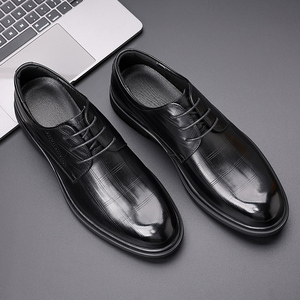 Chaussures habillées en cuir pour hommes Nouvelle collection automne Mocassins haut de gamme style britannique Confortables Élégantes Durables - Product Image 5