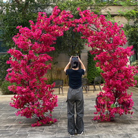 Arbre artificiel de haute qualité en forme d'arche avec fleurs de bougainvillier