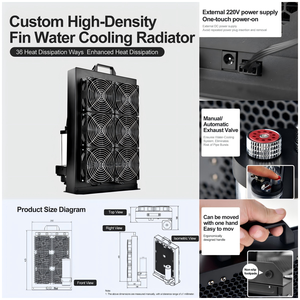 Kit de refroidissement liquide OCOCOO AIO Cooler BC8, radiateur de refroidissement par eau, bloc CPU GPU, ventilateur <span class=keywords><strong>PC</strong></span> PWM 3 broches, ventilateur <span class=keywords><strong>RGB</strong></span>, pompe silencieuse, cuivre - Product Image 2