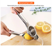 Pembuat Jus Buah Jeruk Stainless Steel Alat Dapur Pembuat Jus Buah Pemeras Lemon Pemeras Jeruk Manual