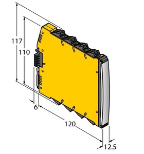 Barrera de Seguridad Digital Aislada IMX12-DI01-2S-2T-0/24VDC, Aislador de Señal de 24VDC para Ubicaciones Peligrosas - Product Image 2