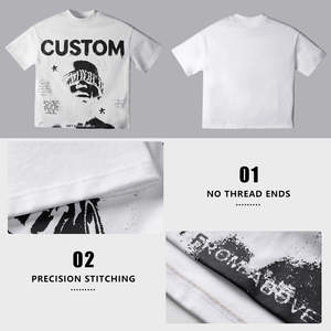 Camiseta Oversize de Algodón 100% de Alta Calidad Personalizada para Hombre, Estilo Urbano con Serigrafía - Product Image 2