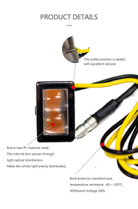 <span class=keywords><strong>Mini</strong></span> Bật Tín Hiệu <span class=keywords><strong>LED</strong></span> Light Xe Máy Chỉ Số Với CNC Nhôm Nhà Ở - Product Image 2