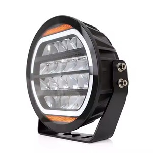 פנסי שטח עזר LED חדשים סופר בהירים 4x4 בגודל 9 אינץ' עמידים למים בתקן IP68, 200W, תאורת ספוט לנהיגה, מתאימים לכל סוגי הרכבים - Product Image 3