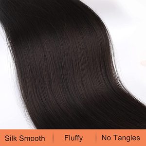 FUJIA 28 #34 Extensions de queue de cheval cordon de serrage longue queue de cheval droite naturelle douce Clip dans l'extension de cheveux synthétiques - Product Image 2