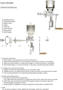 Nuovo Macinino Manuale in Ghisa Chefcaptain per Cereali e Mais, Trituratore a Manovella per Grano e Frutta Secca, 1 Lb/Min, Garanzia di 3 Mesi, Pellet Personalizzabile - Product Image 4