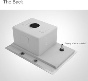 Évier de bar rectangulaire en nickel brossé fait main, durable et sain, facile à nettoyer, avec accessoires complets – Vente chaude - Product Image 5