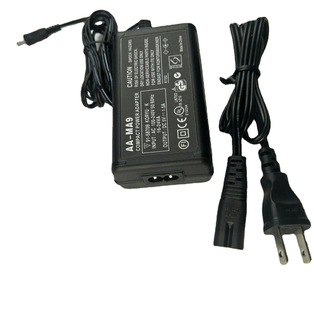 AA-MA9 Replacement AC Power Adapter/Charger for Samsung SMX-C10 SMX-C14 SMX-C20 SMX-C24 SMX-F40 SMX-S10 SMX-S16 F43 Camcorders