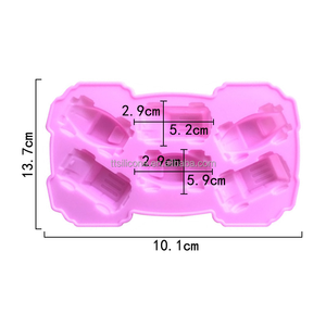 Stampo in Silicone a 6 Scomparti a Forma di Auto per Cubetti di Ghiaccio/Cioccolato/Torte/Saponi/Candele, Stampo per Gesso Aromaterapico, Resistente alle Alte Temperature, Strumento Fai-da-te - Product Image 4