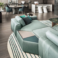 Meubles minimalistes italiens, canapé modulaire de luxe pour la maison, canapé en cuir sectionnel, canapé de luxe pour salon