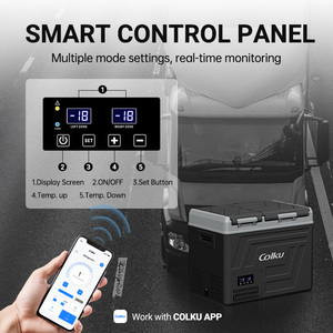 Vente directe d'usine, congélateur portable 47L, réfrigérateur 12V DC, compresseur, réfrigérateur de voiture pour le <span class=keywords><strong>camping</strong></span> et les véhicules - Product Image 6