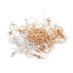 925 Sterling Silver Ear <b>Hooks</b> 15mm Drop Shape <b>Earring</b> Accessories For Jewelry Making Electroplated With Springs Wholesale 20mm - Product Image 3