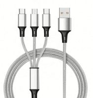 Kabel Charger 3 in 1 Murah Berkualitas, Kabel USB Universal 3 in 1 untuk Ponsel