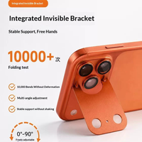 2-in-1 camera lensbeschermer voor iPhone 18 Pro met opvouwbare standaard, achtercamera lens gehard glasfolie voor iPhone 17 Pro Max