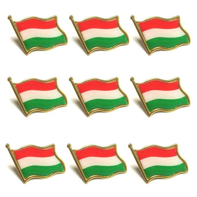 Spilla A Bandiera Ungherese (Hungary) - Metal Badge Per Cappello, Zaino, Giacca